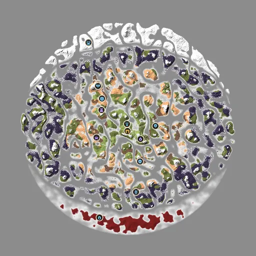 EasyMode world map — Black Forest, Mountains, Ocean